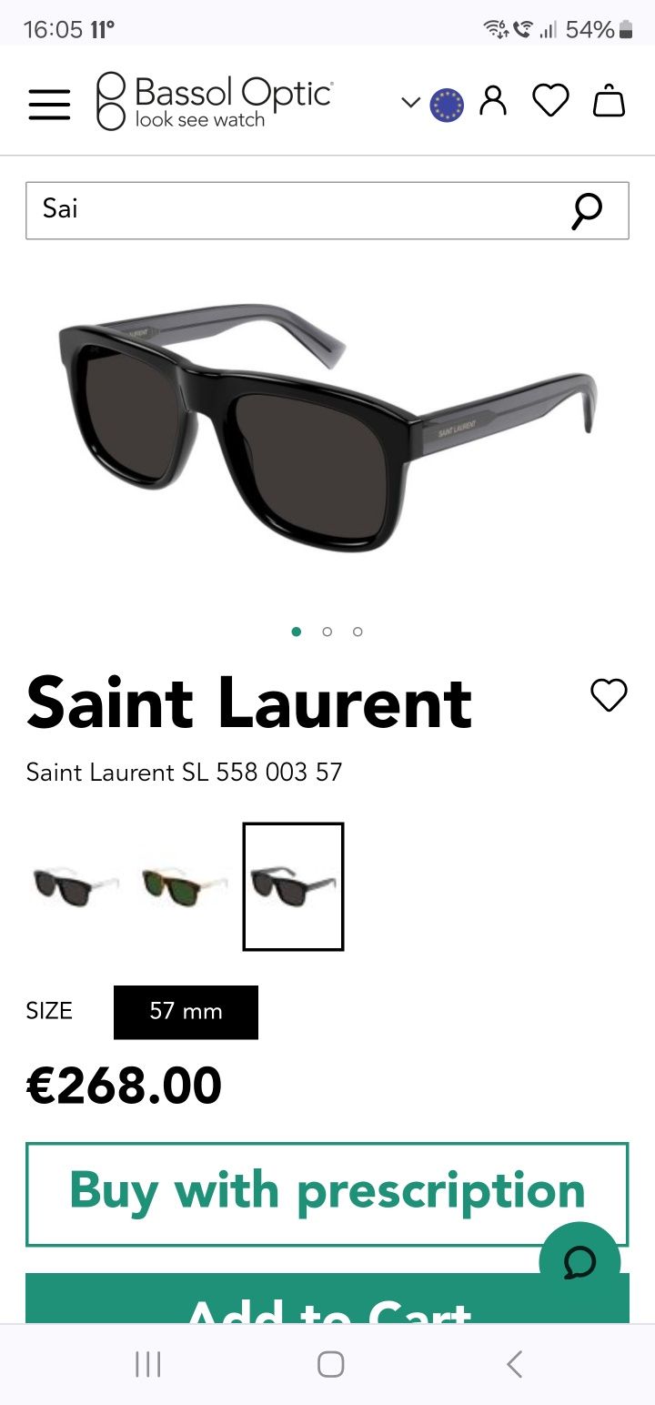 Ochelari soare Saint Laurent