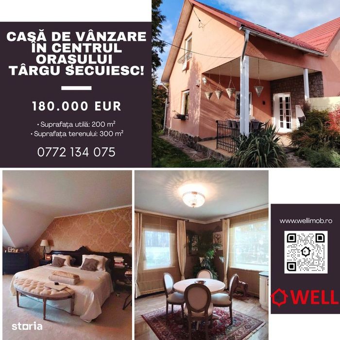 Casă de vânzare în centrul orașului Târgu Secuiesc!