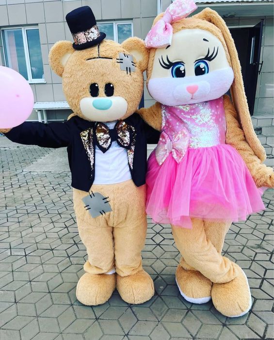 Мишка и Зайка аниматор кастюм