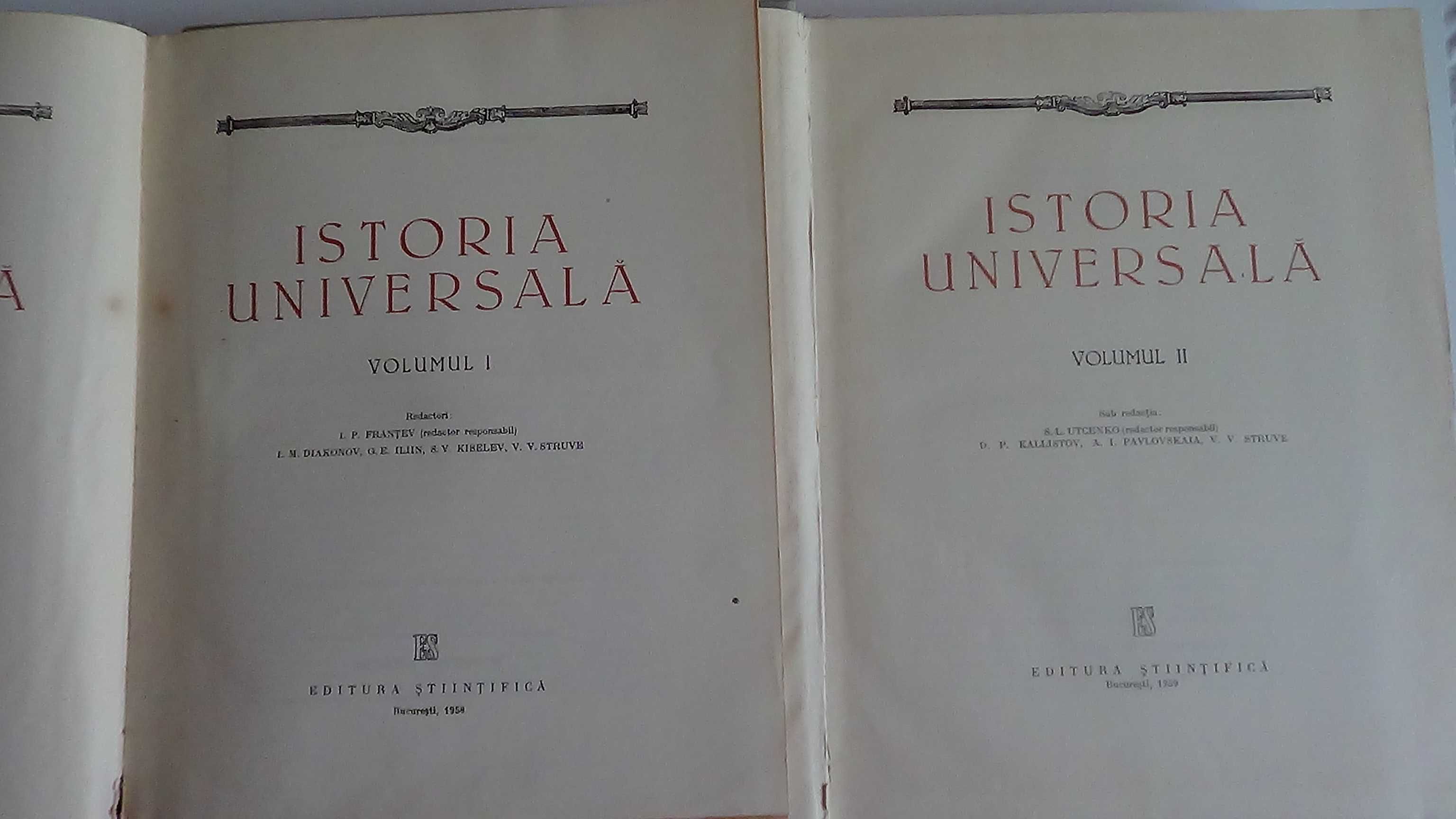 Istoria Universala, E. M. Jukov 3 Volume 1958-1960