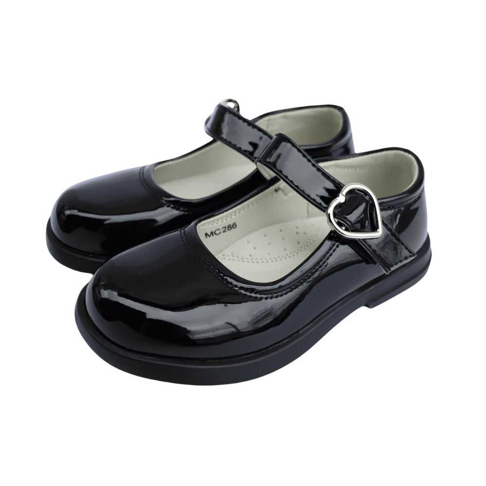 Нови! Детски официални черни обувки 25-30