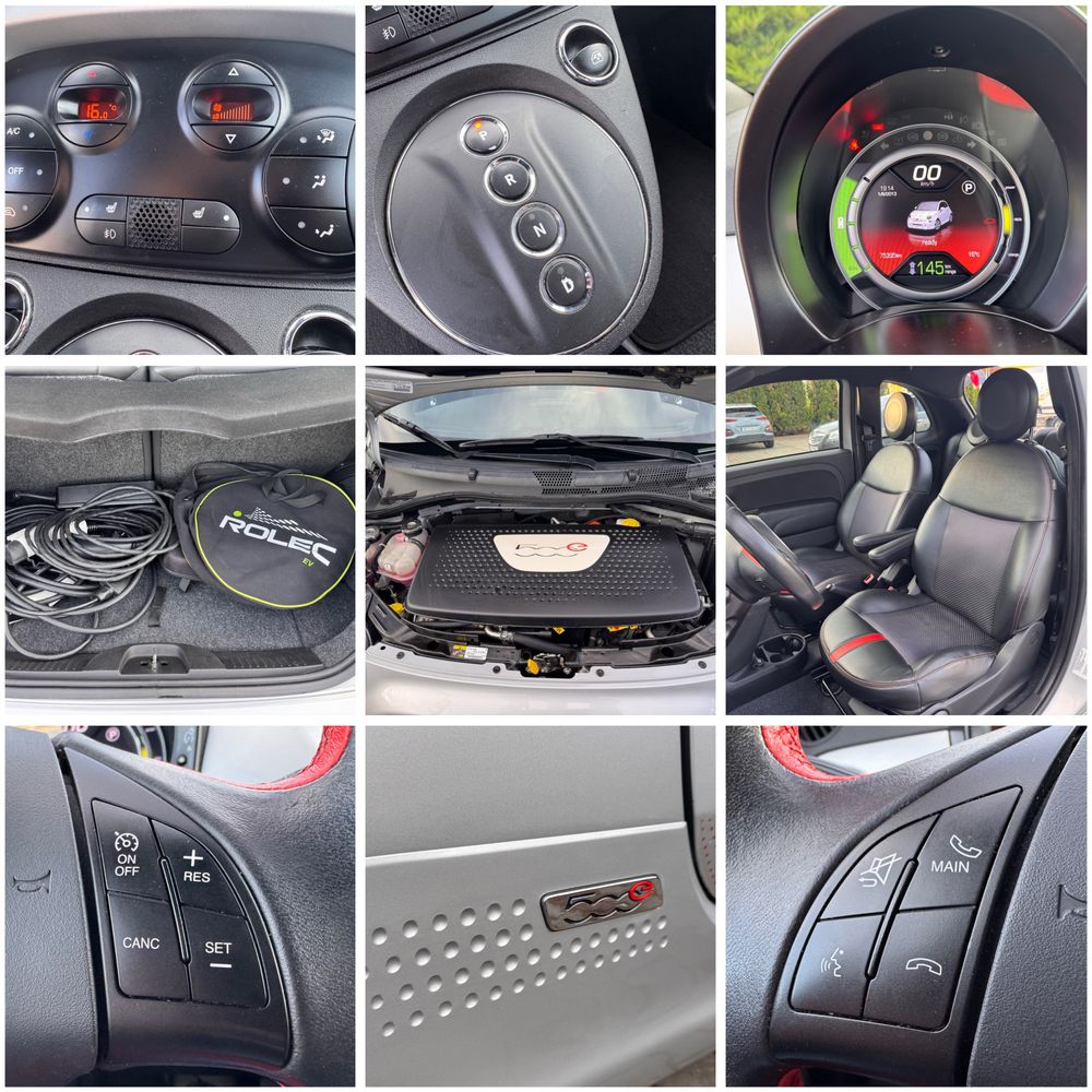 Fiat 500e~Electric~Automat~Climatronic~Piele~Comenzi volan~2014