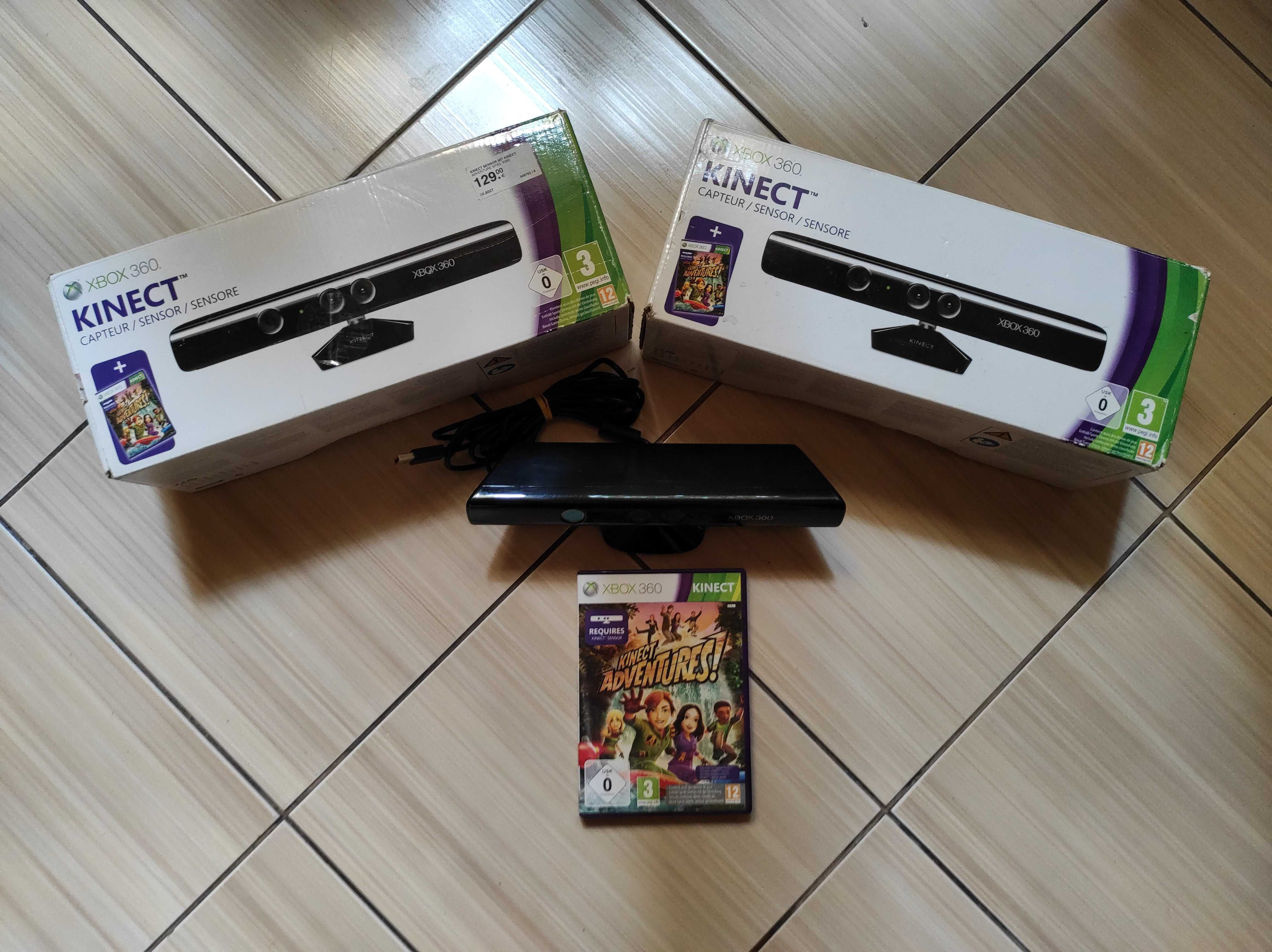 Kinect Xbox 360 original impecabil la cutie plus joc Kinect Adventures