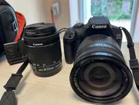 Canon 2000D , obiectiv 18-200mm,18-55 Efs