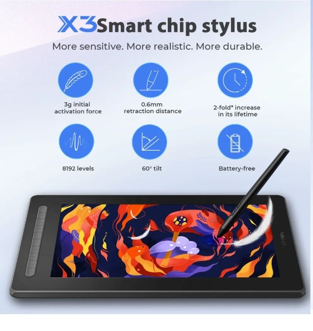Xppen Artist 16 Pen Display 2nd Generation Pink / Roz