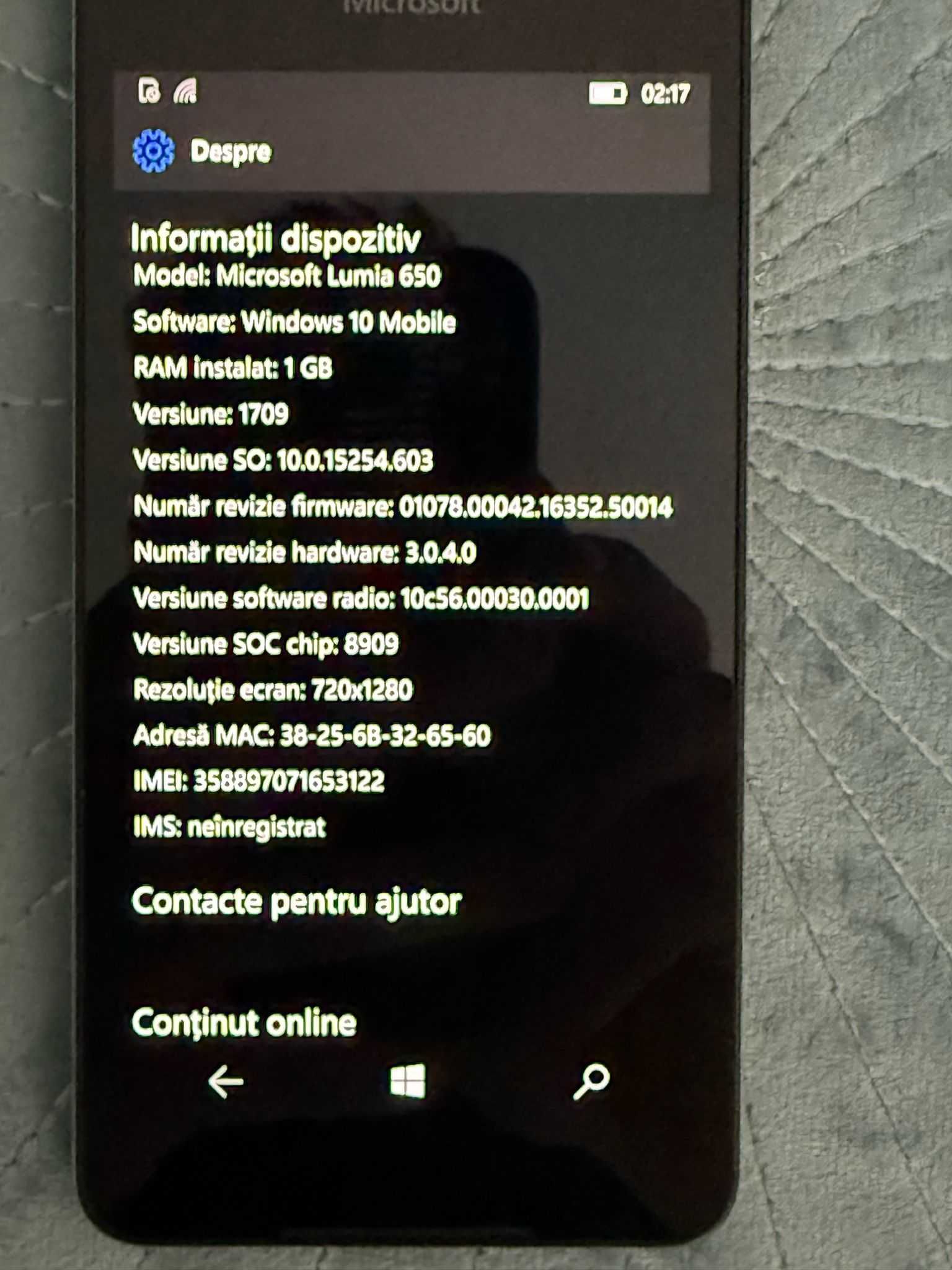 Telefon Nokia Microsoft Lumia 650 Windows 10 functional in orice retea