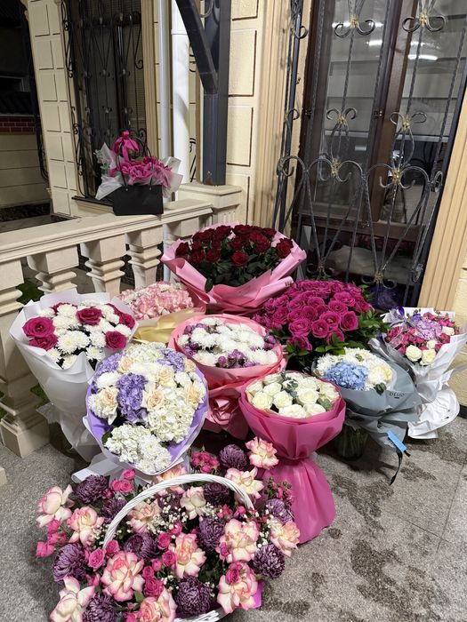 Гулдер сатылады, цветы продается, свежие, бугин келген