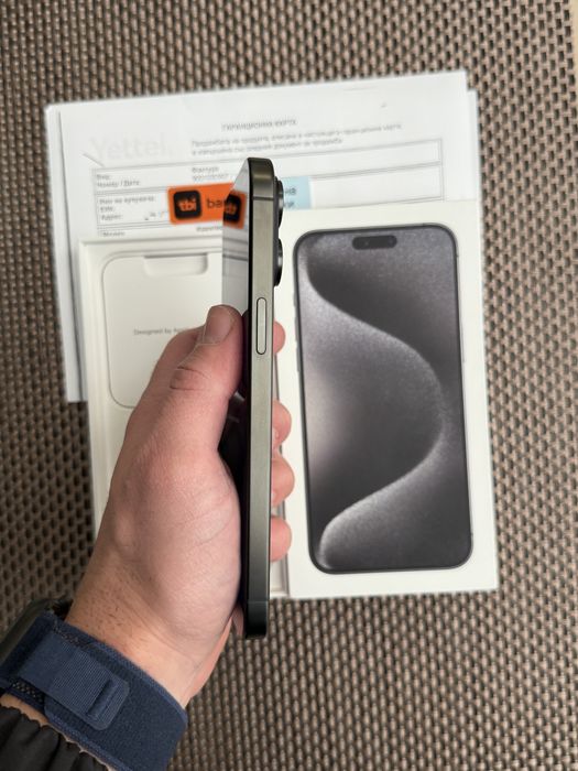 КАТО НОВ!/*ЛИЗИНГ*/ iPhone 15 Pro Max Black Titanium 256Gb 36М Гаранци