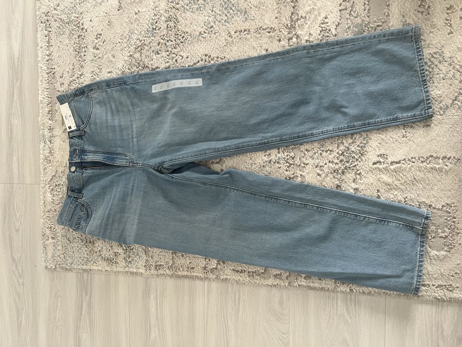 Новые женские джинсы GU, размер XL, высокая посадка