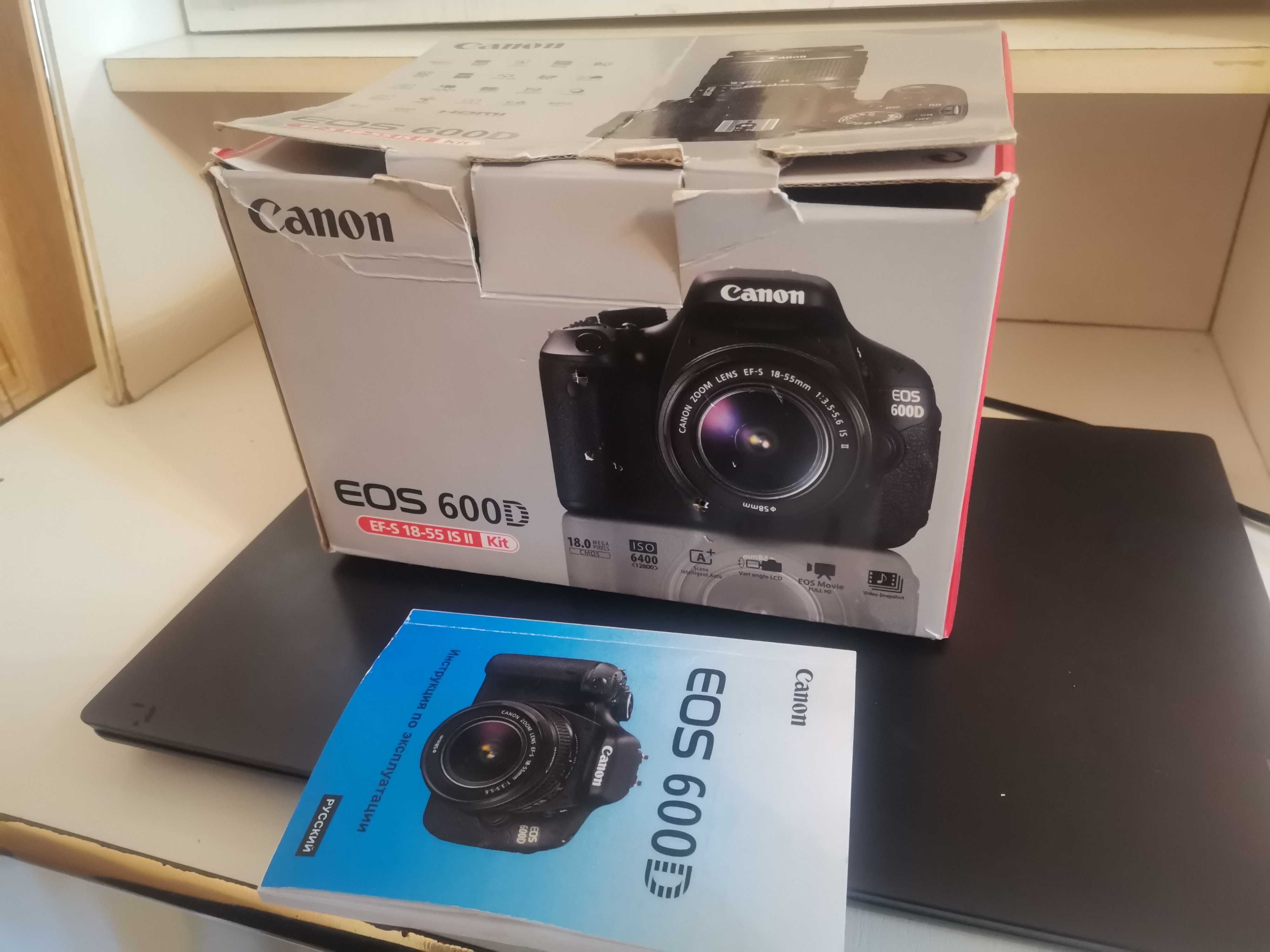 Продам зеркальный фотоаппарат Canon 600D