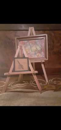 Sevalet din lemn expozitie sau pictură
