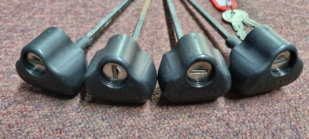 Încuietori bare thule suporti bicicleta 2 chei