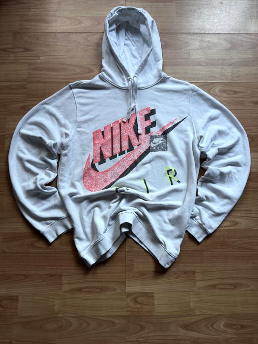Hanorac hoodie sweater sweatshirt Nike Air white cotton