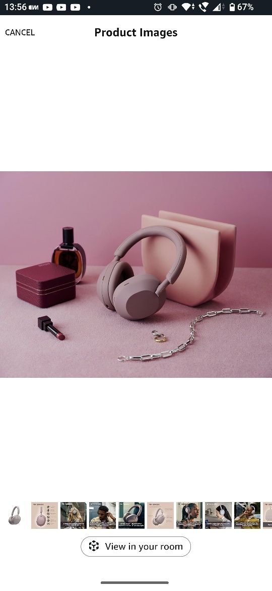 Casti Sony WH-1000XM5 Smoky Pink