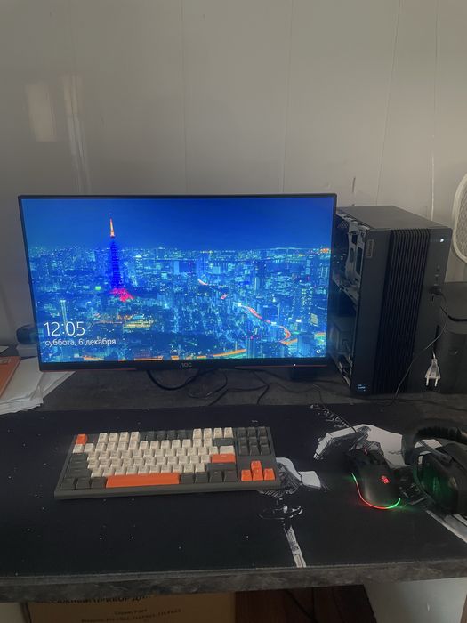 Игровой ПК с монитором 240гц i5 12400f 3060 32gb