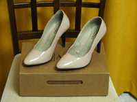 Pantofi dama eleganti cu toc Allegro, Marimea 37, Piele naturala rose