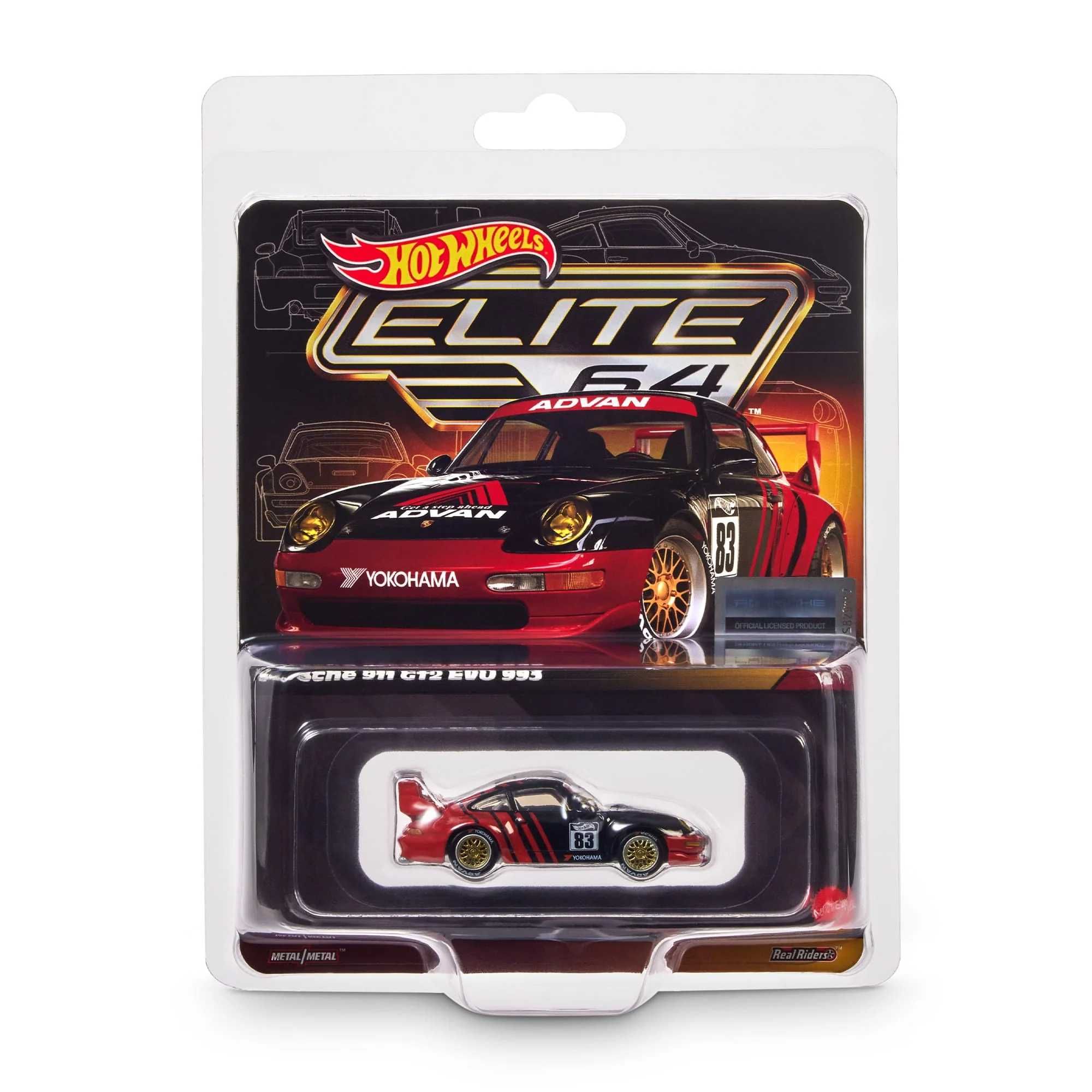 Hot Wheels Elite 64 Porsche 911 GT2 EVO 993 HWR94