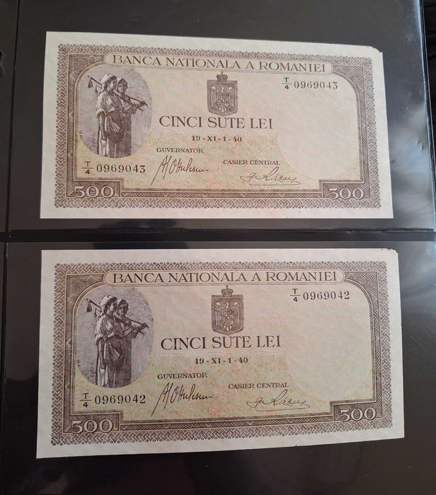 Bancnote serii consecutive 1918-1945