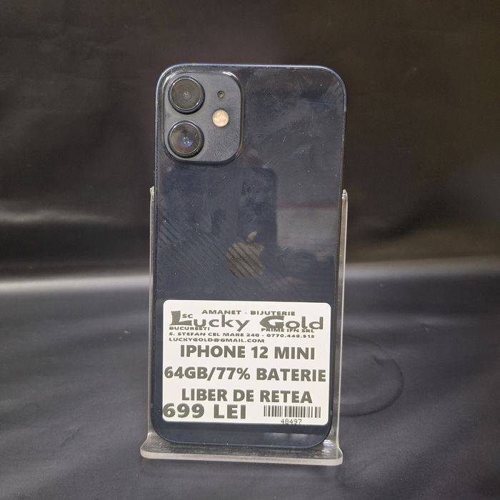 IPhone 12 Mini 64Gb 77% Baterie Garantie/Factura #48497