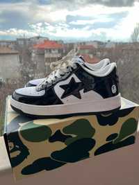 A Bathing Ape Bape Sta Low Black and White