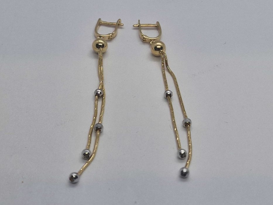 [AG4 DACIA B 49616) Cercei aur 14K 4.39 Gr / Garantie 2 ani