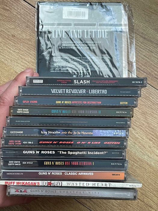 Colectie 12 cd-uri GUNS N' ROSES  SLASH izzy stradlin VELVET REVOLVER
