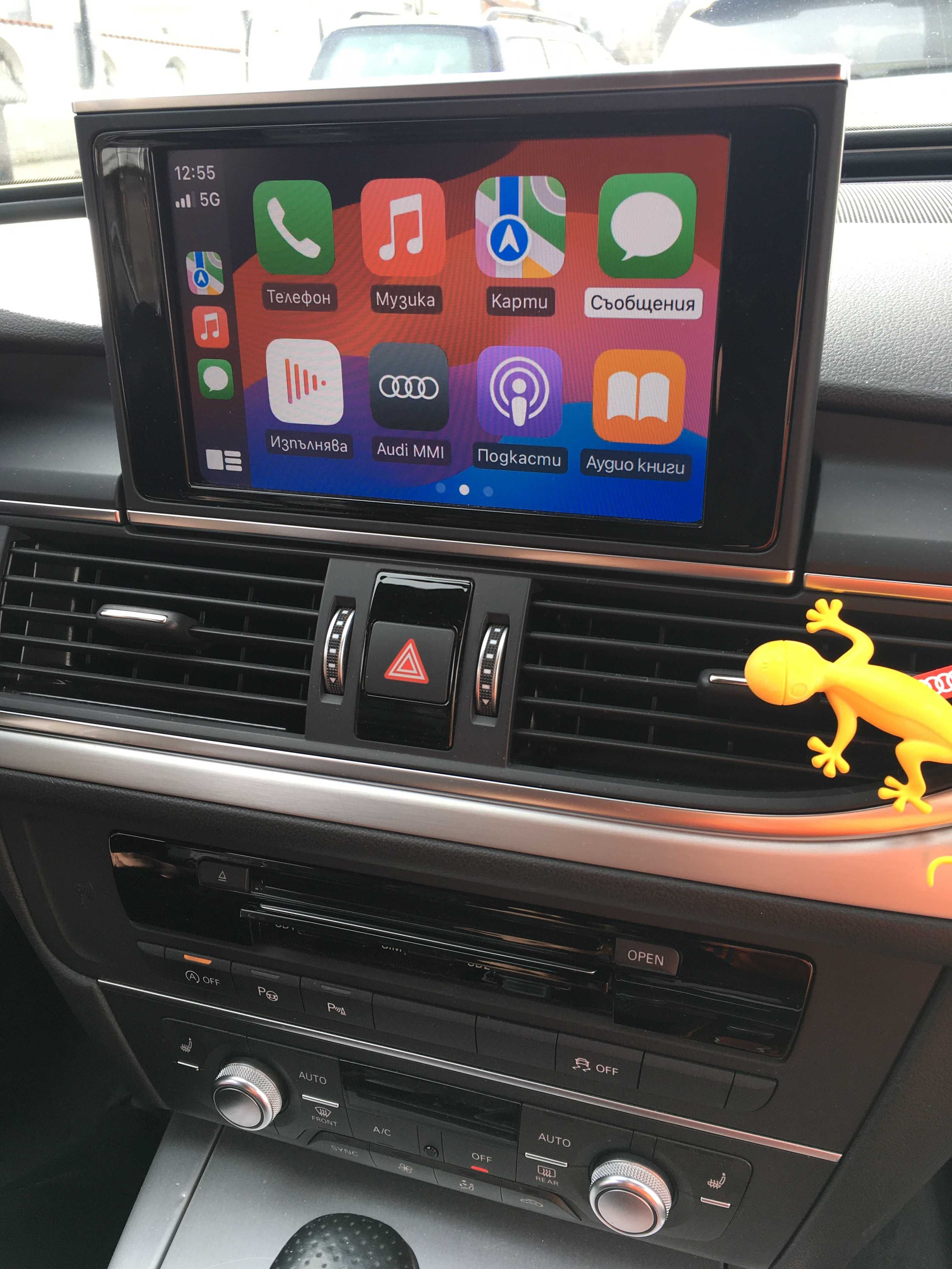 Audi YouTube Mmi 3g Plus CarPlay Android Auto Ютюб Ауди Кар Плей Waze