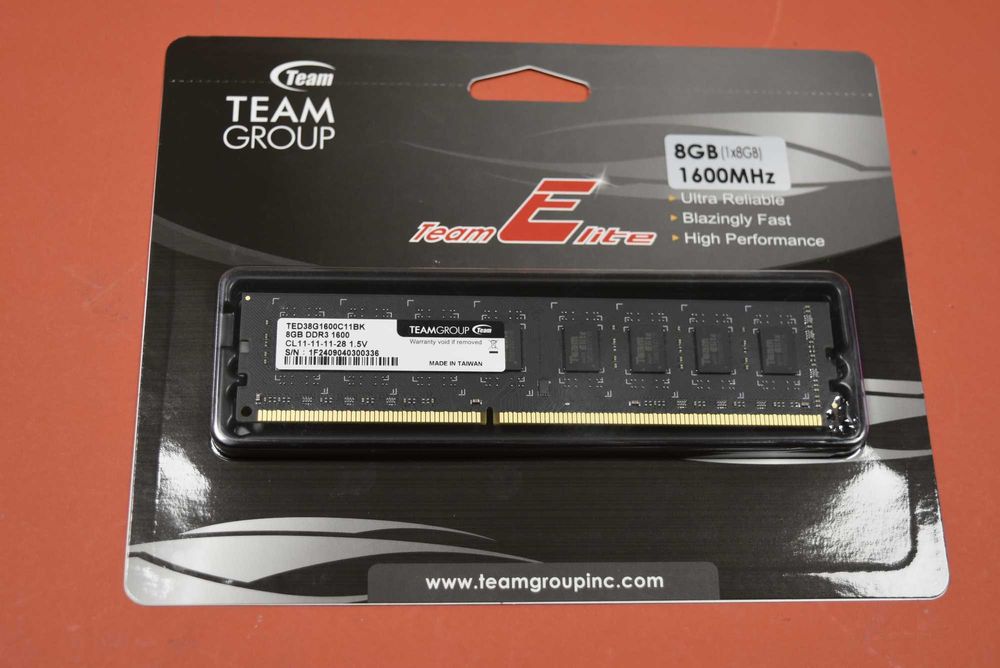Памет Team Group Elite DDR3 - 8GB, 1600 mhz,