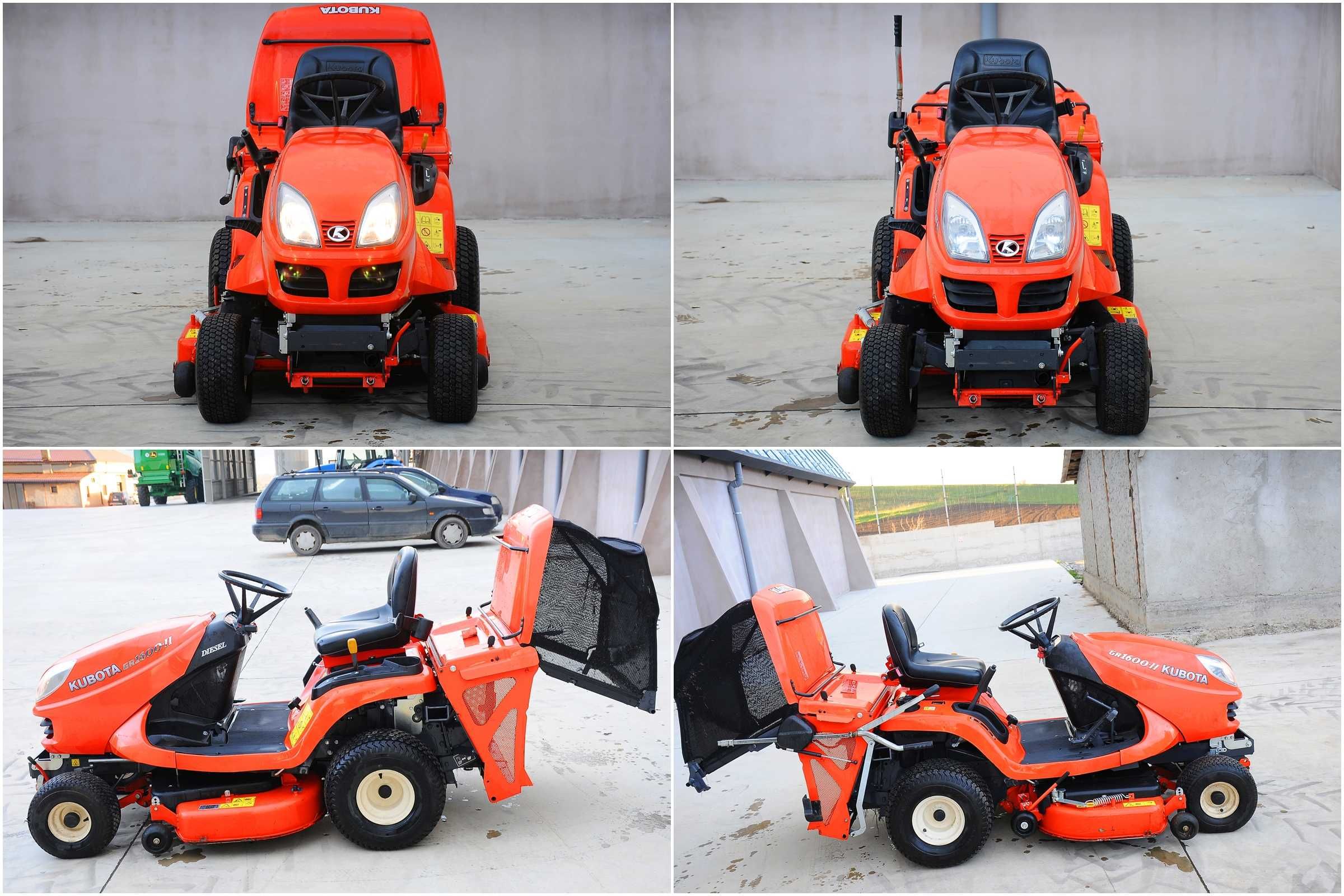 Tractoras tuns iarba gazonul KUBOTA GR1600-II 2017 14 CP diesel 99 ore