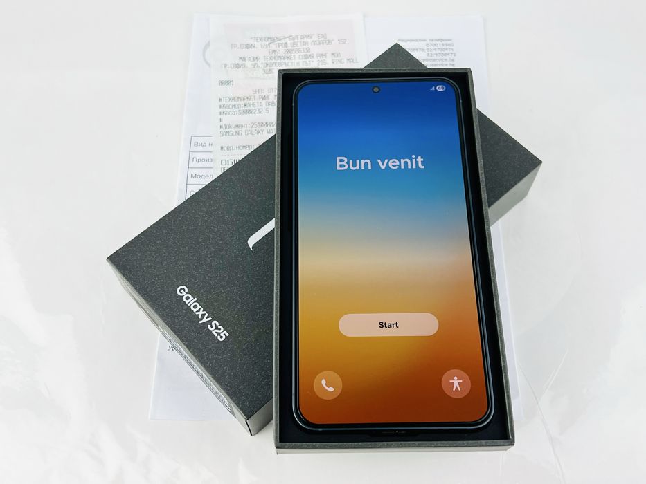 НОВ! Samsung Galaxy S25 5G 128GB 12RAM Blueblack Гаранция!