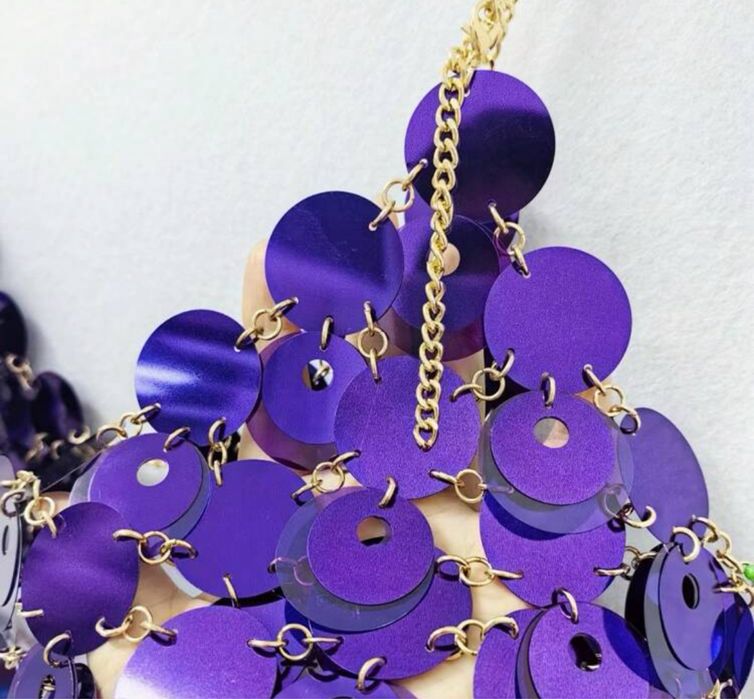 Top paiete model gen Hm x Rabanne realizat manual