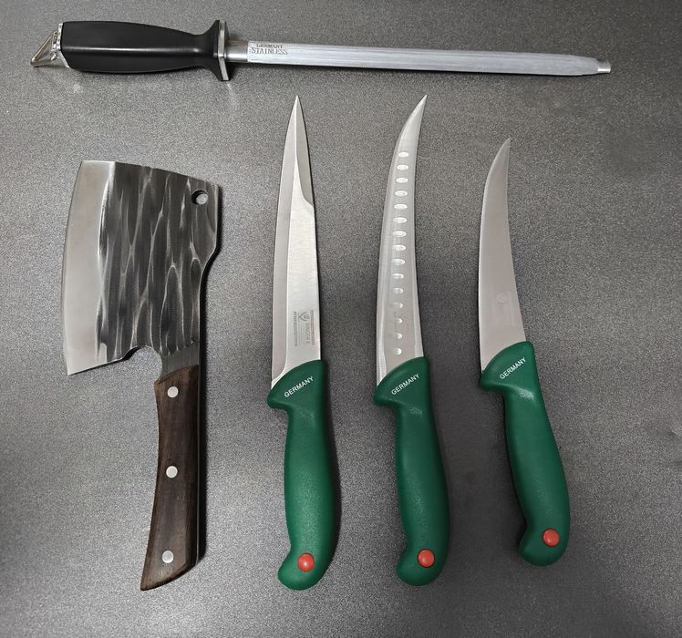 SET Cutite Macelarie 5 piese Germany Green