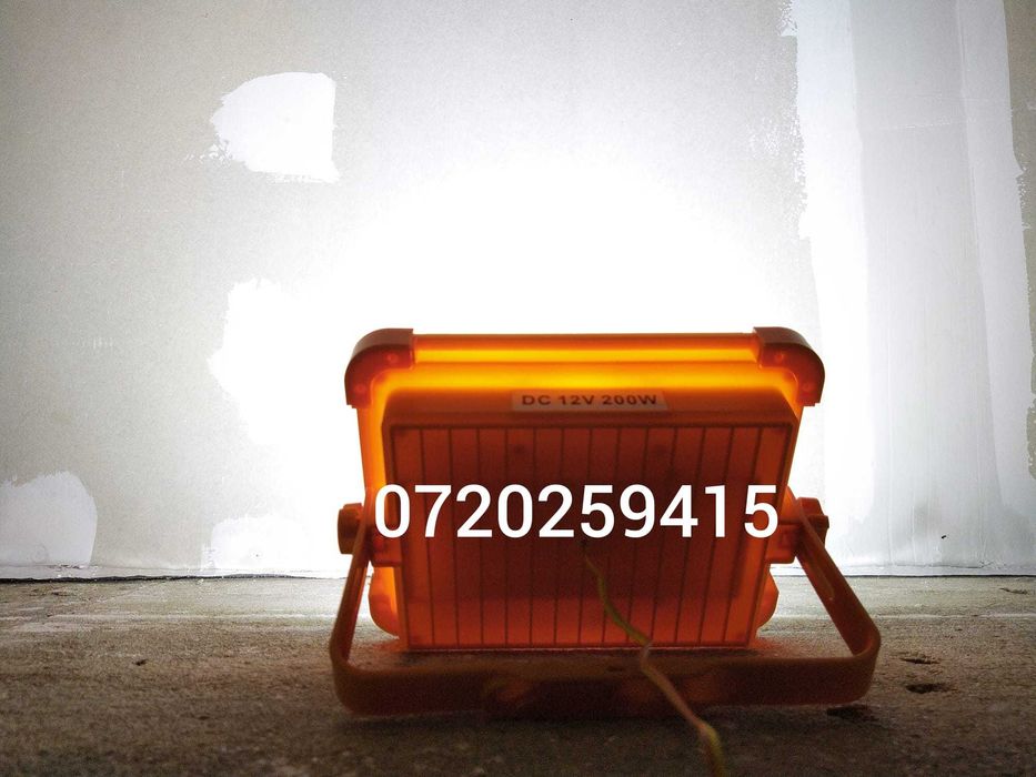 Proiector led Camping, Pescuit  200W - 12V - 6000K-6500K