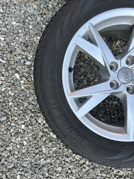 Jante originale audi A4 B9 R17 cu anvelope de iarna