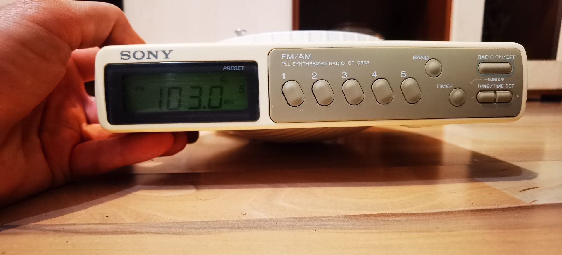 Radio cu ceas bucătărie Sony ICF C503 2 benzi retro vintage anii 90