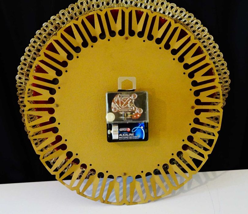 Немски бронзов стенен часовник Richter,перфектен.