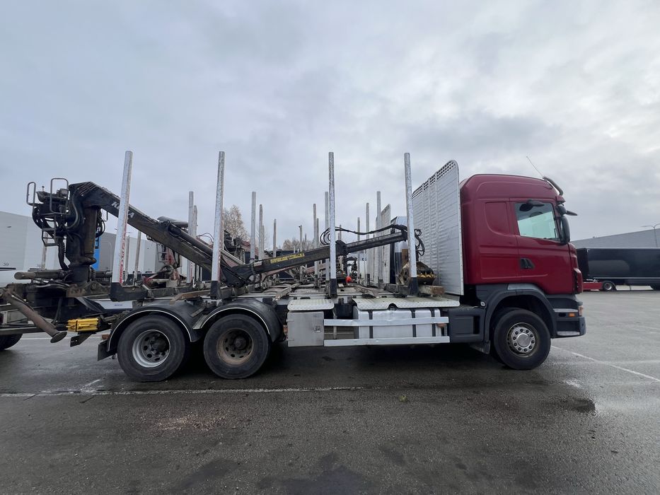 Scania R 2011 macara Kesla transport Forestier macara bustean
