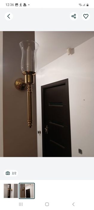 Vand 2 lampi cu lumanare