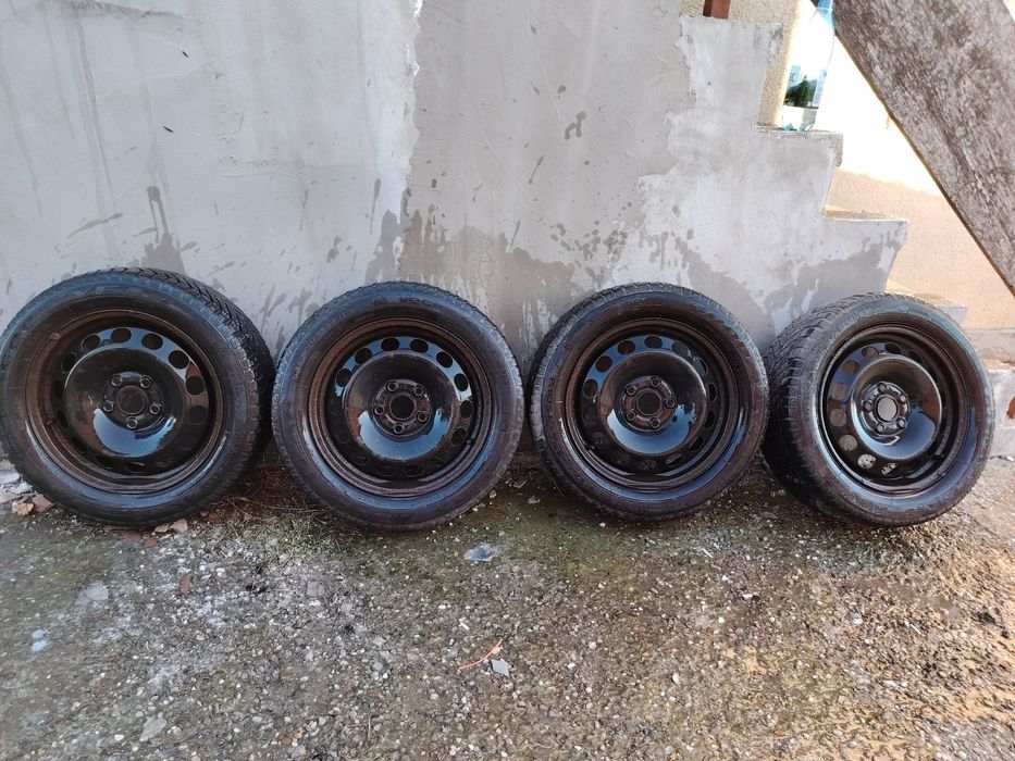 Jante tabla cu cauciucuri Goodyear iarna pe 16 , 112x5
