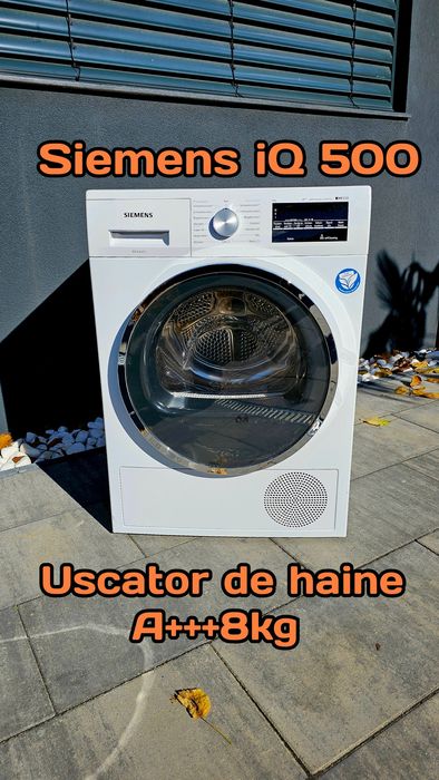 Uscator de haine Siemens iq 500 8kg A+++