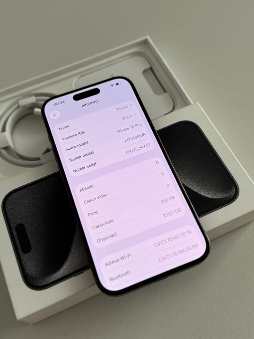 iPhone 15 Pro 256GB Black Titanium