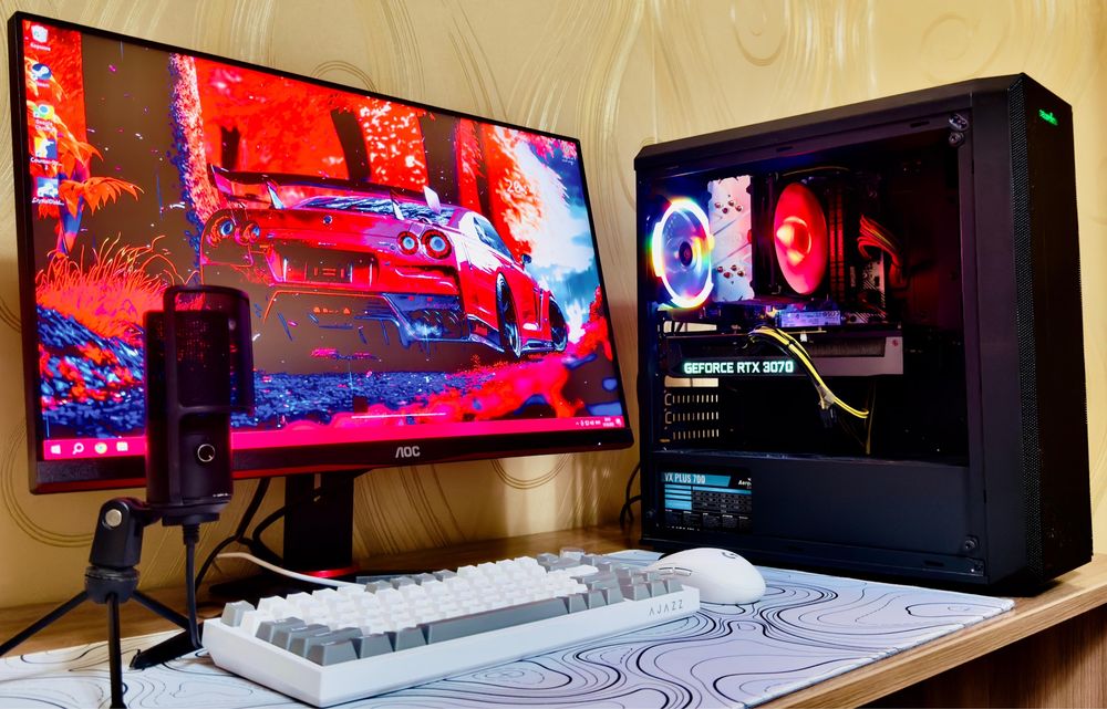 Мощный Компьютер RTX3070 с Монитором 240 герц ВЕСЬ КОМПЛЕКТ!