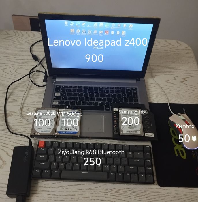 Продается ноутбук и аксессуары