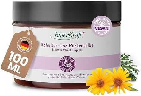 Нов билков Успокояващ билков крем за напрежение в раменете гърба 100мл