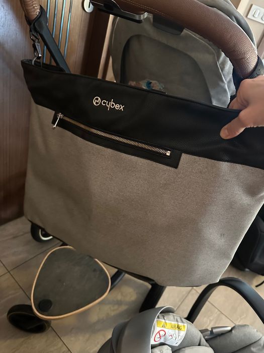Cybex Priam KOI–пълен комплект 3в1(люлка.седалка.кошница.шаси и др.)
