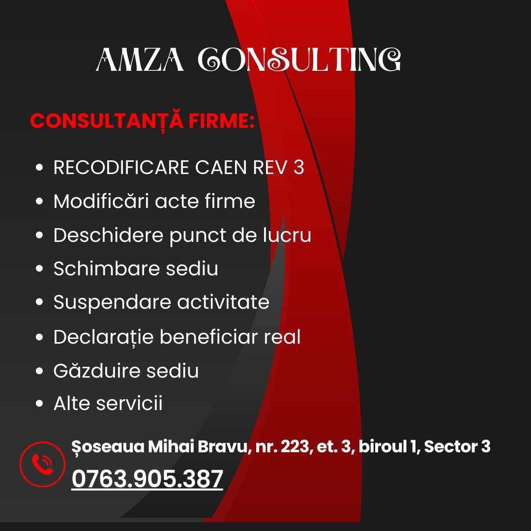 Înființează SRL/PFA , Recodificare cod caen REV. 3. Rapid și Avantajos