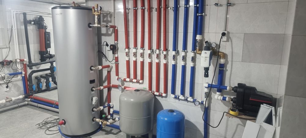 Отопление и потключение горячей воды