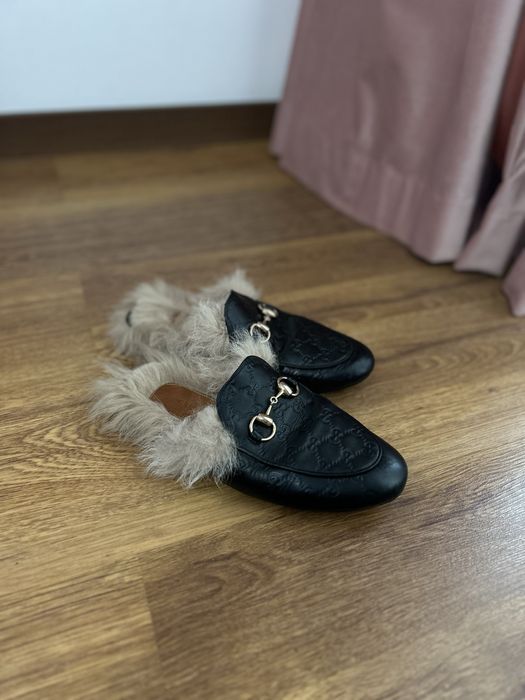 Papuci Gucci cu Blana