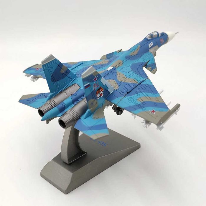 Macheta avion metalica SU-33 Flying Tiger scara 1:100 21 cm