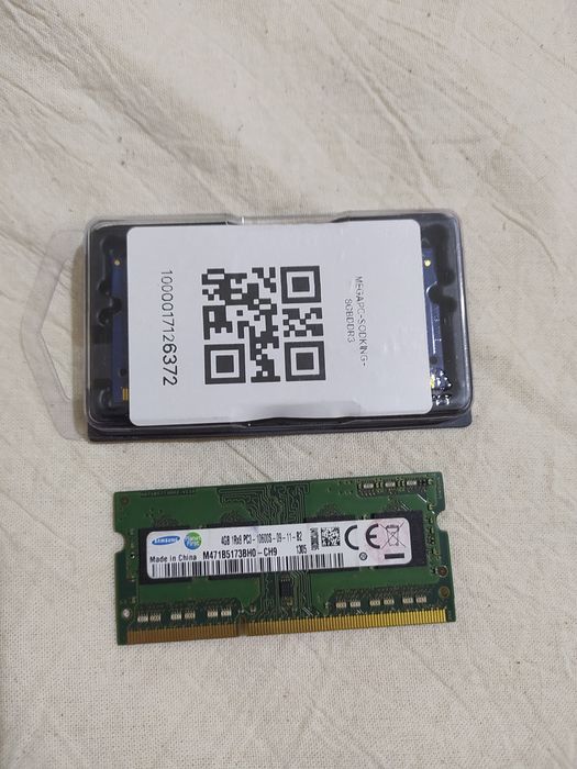 Noutbuk uchun Operativ xotira DDR 3 4 GB Kingstan orginal